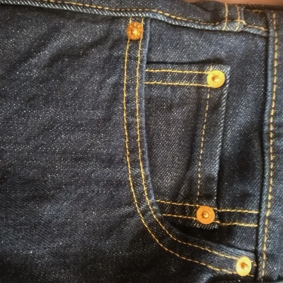 Women's Dark Blue Jeans - Picture 3 of 5